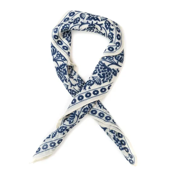 Neck-Square "Provence Geometric" Made Of Cashmere And Silk