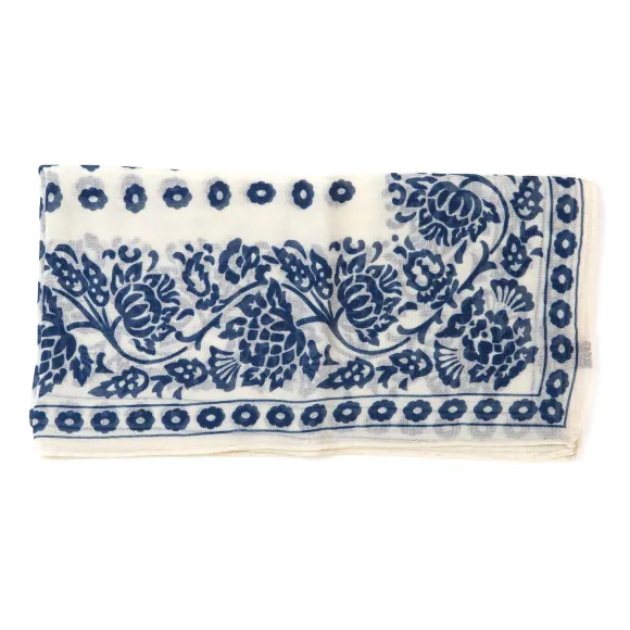 Neck-Square "Provence Geometric" Made Of Cashmere And Silk