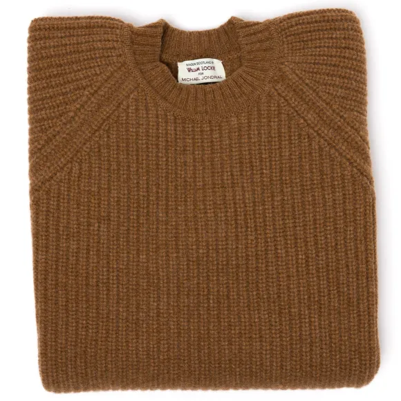 Nougat Brown Sweater "Joss Earl" Made Of Pure Lambswool - 8