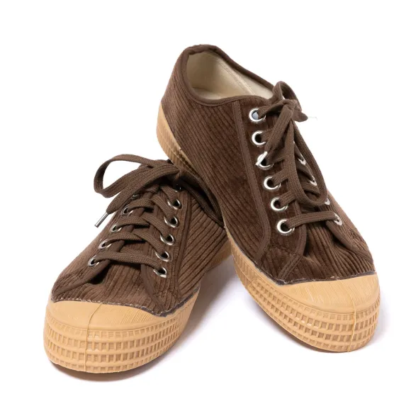 Novesta X Mj: Brown "Star Master Corduroy" Sneaker