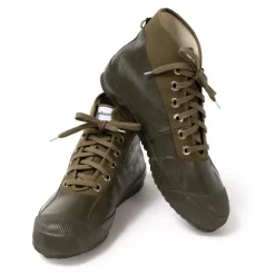 Novesta X Mj: Olivfarbener Bootee "Rubber Sneaker"