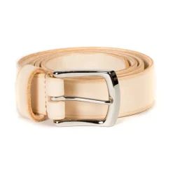 Oreste Mallus X Mj - Belt "Semplice" Made Of Olive-Tanned Cowskin
