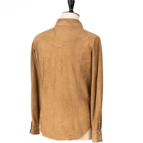 Overshirt "Italo Western" Made Of Finest Goatskin - Handmade