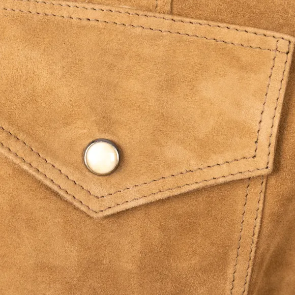 Overshirt "Italo Western" Made Of Finest Goatskin - Handmade