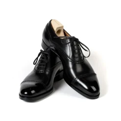 Oxford "Pedder" Made Of Black Calfskin - Purely Handcrafted