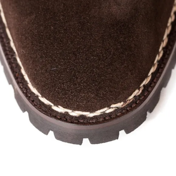 Oxford "Saddle" Made Of Dark Brown Full-Grained Leather With Brown Sad