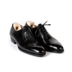 Oxford "Seamless" Made Of Black Hand-Crafted Calfskin - Purely Handcra