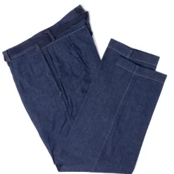 Pants "Alain" In Japanese Selvedge Logger Denim