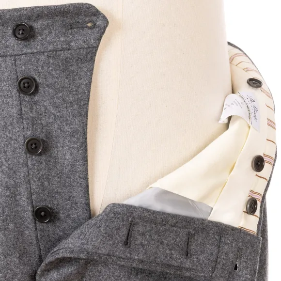 Pants "Lo Stile Di Toto" In Pure Wool From Drago - Handmade