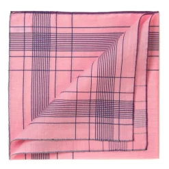 Pink Patterned Handkerchief "Harlan" Made Of Cotton