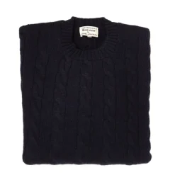 Plait Jumper "Chirnside Cable" In Pure Scottish 4 Ply Cashmere Sweater