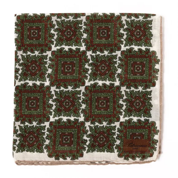 Pocket Square "Vintage 58" Made Of Wool And Silk