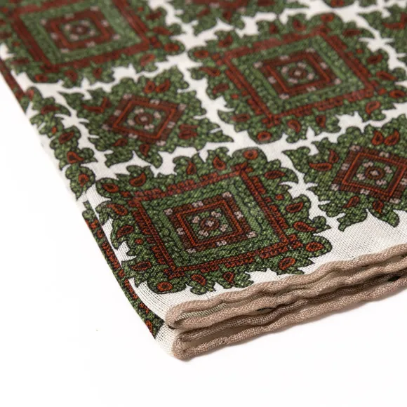 Pocket Square "Vintage 58" Made Of Wool And Silk