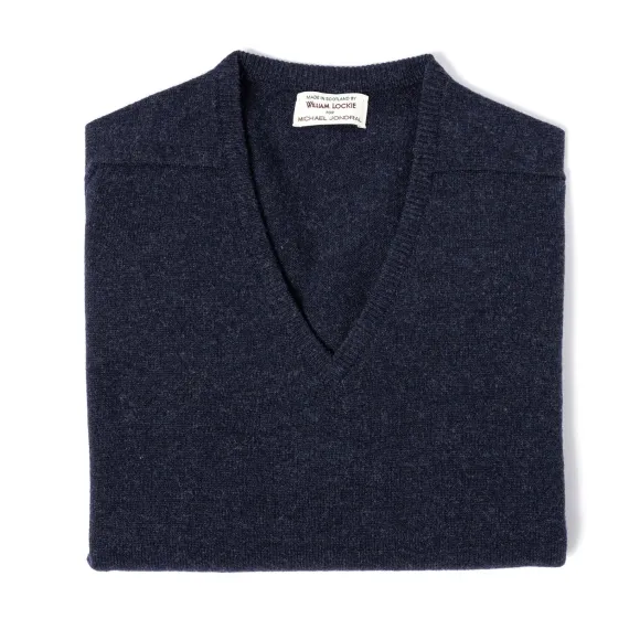 Pullover "Leven Vee" Aus Reiner Geelong-Lambswool - 2 Ply