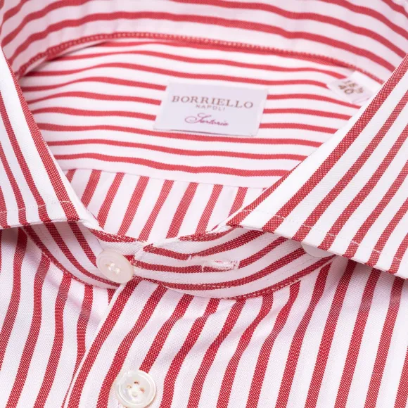 Pure Cotton Striped Shirt "Jermyn Stripe" - Handmade