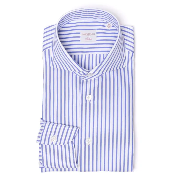 Pure Cotton Striped Shirt "Jermyn Stripe" - Handmade