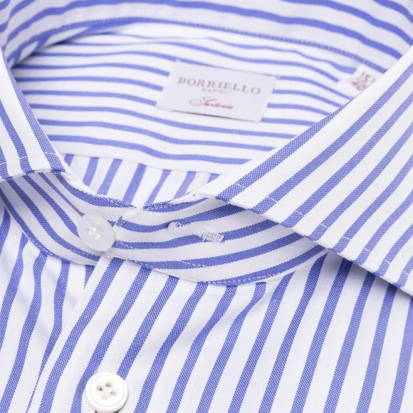 Pure Cotton Striped Shirt "Jermyn Stripe" - Handmade