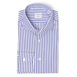 Pure Cotton Striped Shirt "Jermyn Stripe" - Handmade