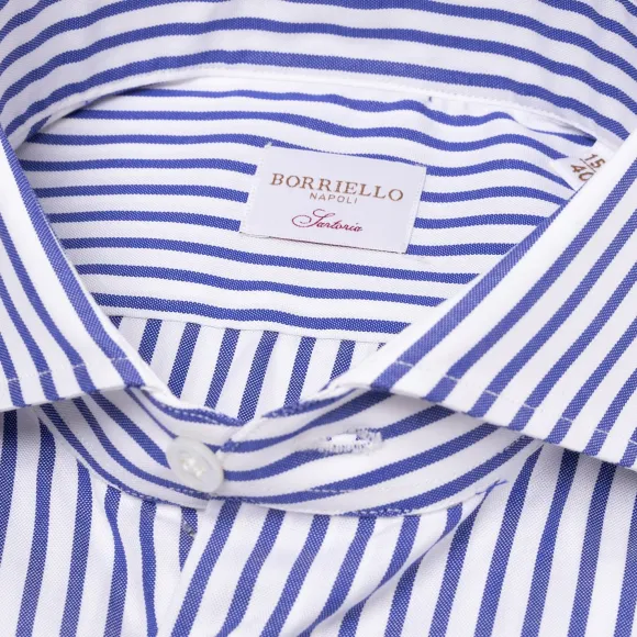 Pure Cotton Striped Shirt "Jermyn Stripe" - Handmade