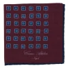 Pure Wool Pocket Square "Medaglioni Incornicato