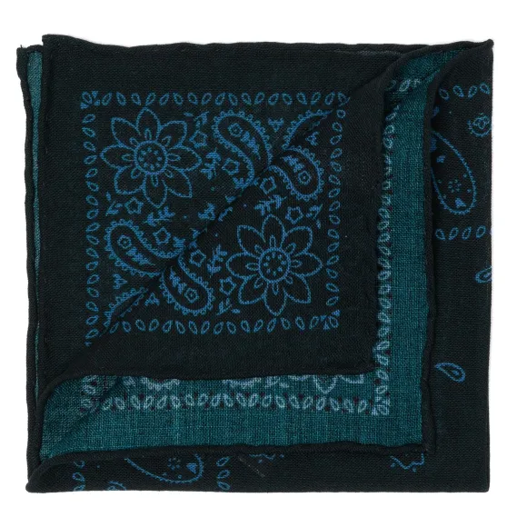 Pure Wool Pocket Square "Reni E Paisley