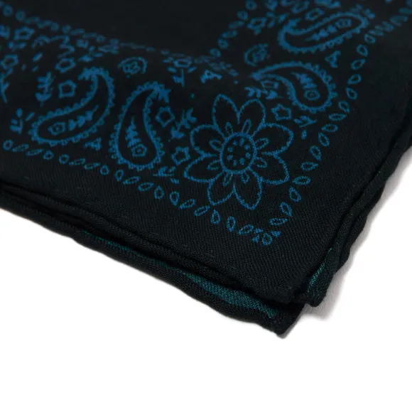 Pure Wool Pocket Square "Reni E Paisley