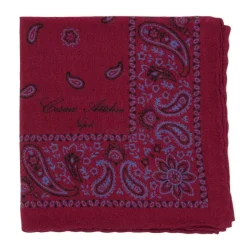Pure Wool Pocket Square "Reni E Paisley