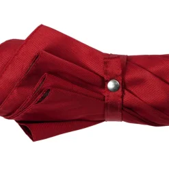 Red Sporty Umbrella With Hand-Sewn Leather Handle