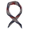 Rosi Collection X Mj: Cotton And Silk "Polka Dot Neck-Square" Scarf