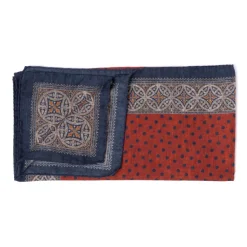 Rosi Collection X Mj: Cotton And Silk "Polka Dot Neck-Square" Scarf