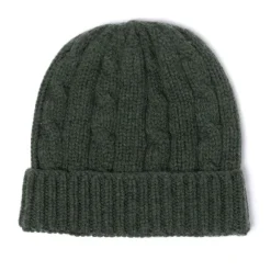 Rosi Collection X Mj: Knitted Hat "Cable Beanie" In Pure Cashmere