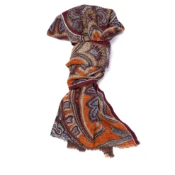 Rosi Collection X Mj: Modal And Cashmere "Giant Paisley" Tube Scarf