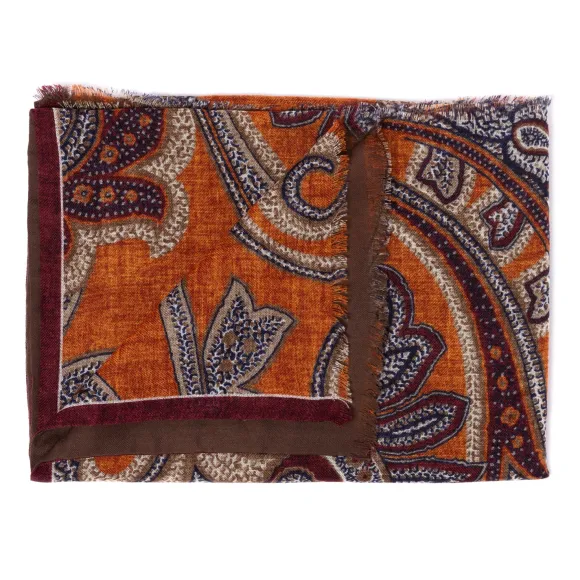 Rosi Collection X Mj: Modal And Cashmere "Giant Paisley" Tube Scarf