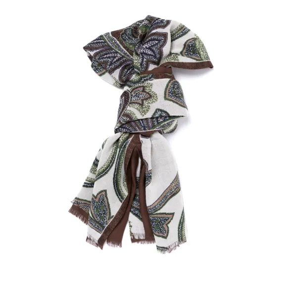 Rosi Collection X Mj: Modal And Cashmere "Giant Paisley" Tube Scarf
