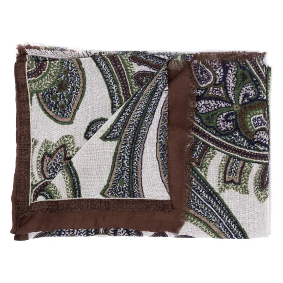 Rosi Collection X Mj: Modal And Cashmere "Giant Paisley" Tube Scarf