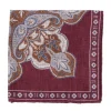 Rosi Collection X Mj: Pocket Square "Paisley Square Double Print" In P