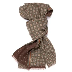 Rosi Collection X Mj: Scarf "Bormio Double" In Merino Wool And Cashmer