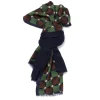 Rosi Collection X Mj: Tubular Scarf "Crossed Circles" In Modal And Cas