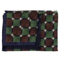 Rosi Collection X Mj: Tubular Scarf "Crossed Circles" In Modal And Cas