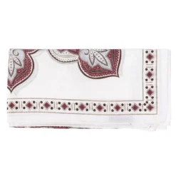 Rosi Collection X Mj: Wild Paisley Neck-Square Scarf In Cotton And Sil