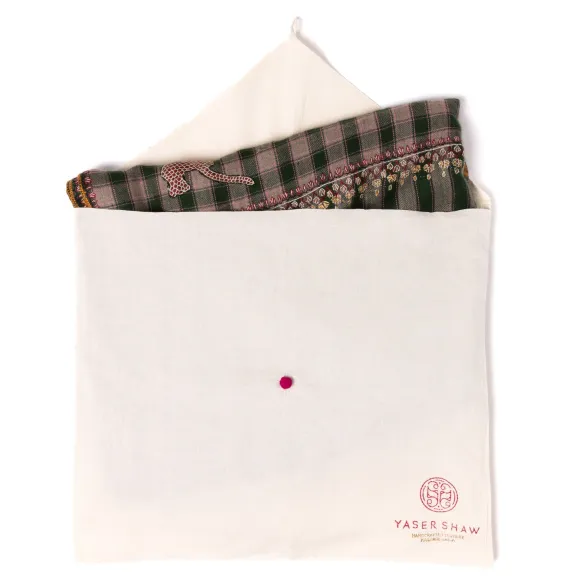Scarf "Bareilly" Made Of Finest Hand Embroidered Pashmina Cashmere - P