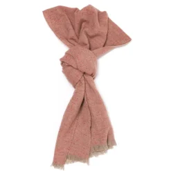 Scarf "Tweed Jacquard" Made Of Pure Cashmere - Handmade
