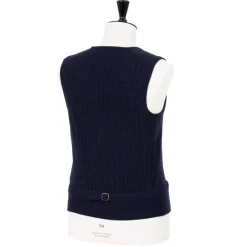 Settefili X Mj: Knitted Vest "Gilet Maglia Sartoriale" In Wool And Cas