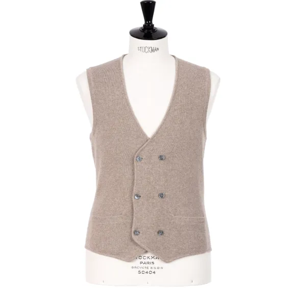 Settefili X Mj: Knitted Vest "Gilet Maglia Sartoriale" In Wool And Cas