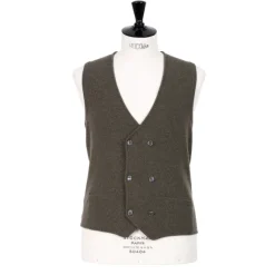 Settefili X Mj: Knitted Vest "Gilet Maglia Sartoriale" In Wool And Cas
