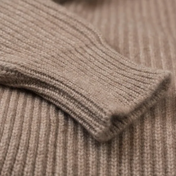 Shawl-Collar Cardigan "Shawl-Windsor" Made Of Pure Scottish 6 Ply Cash