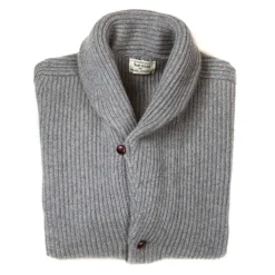 Shawl-Collar Cardigan "Shawl-Windsor" Made Of Pure Scottish 6 Ply Cash