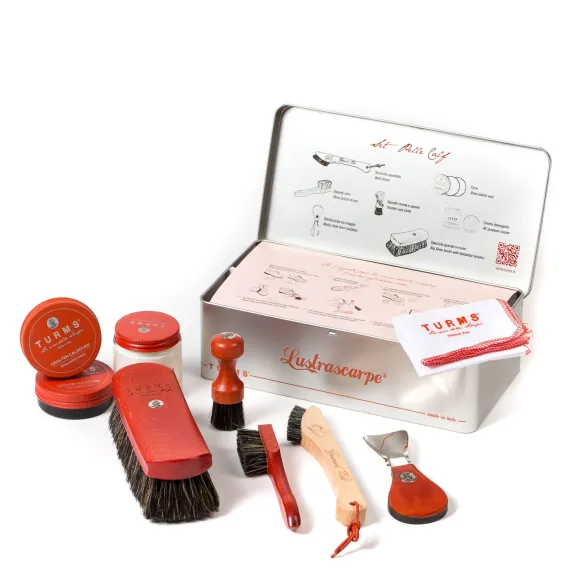 Shoe Cleaning Set "Lustrascarpe Calf" -Purely Handcrafted