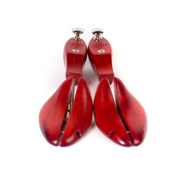 Shoe Tree "Universale" Made Of Red Glazed Beech Wood - Handcrafted