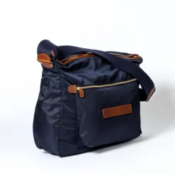 Shoulder Bag Made Of Felisi Nylon And Saddle Leather